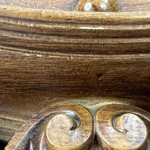 VINTAGE 1960's Burwood 4305 Large American Eagle Wall Clock 22” Faux Wood WORKS! - Picture 11 of 16